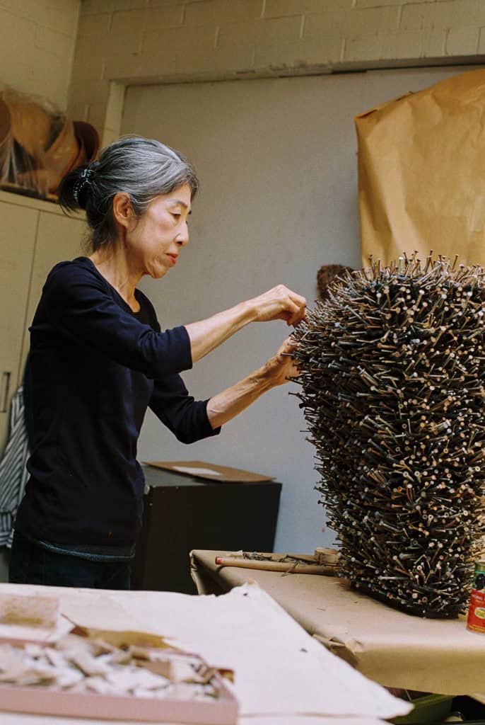 Echiko Ohira in her studio. Photo: Symrin Chawla