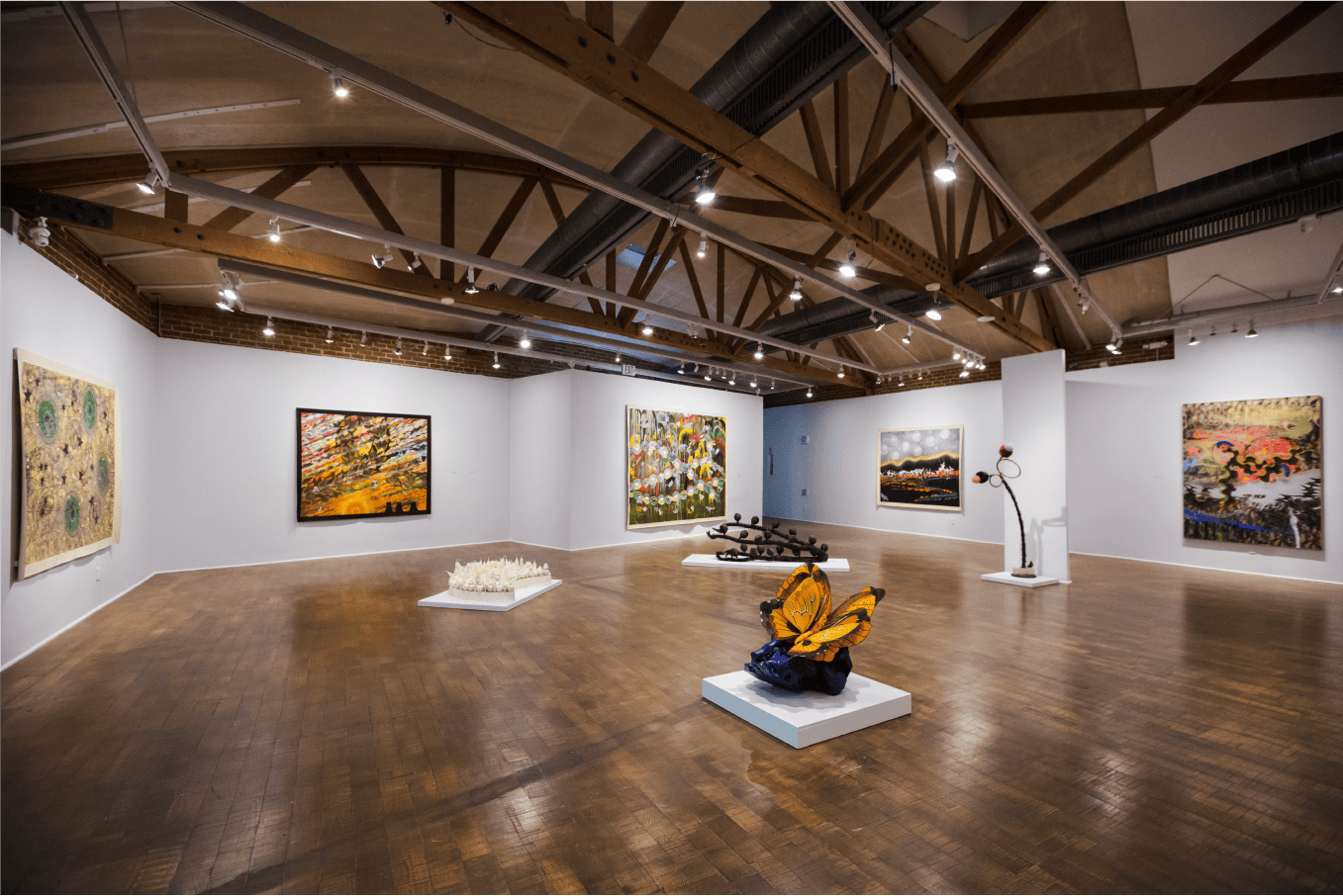 Merion Estes: Unnatural Disasters, installation view, 2018.