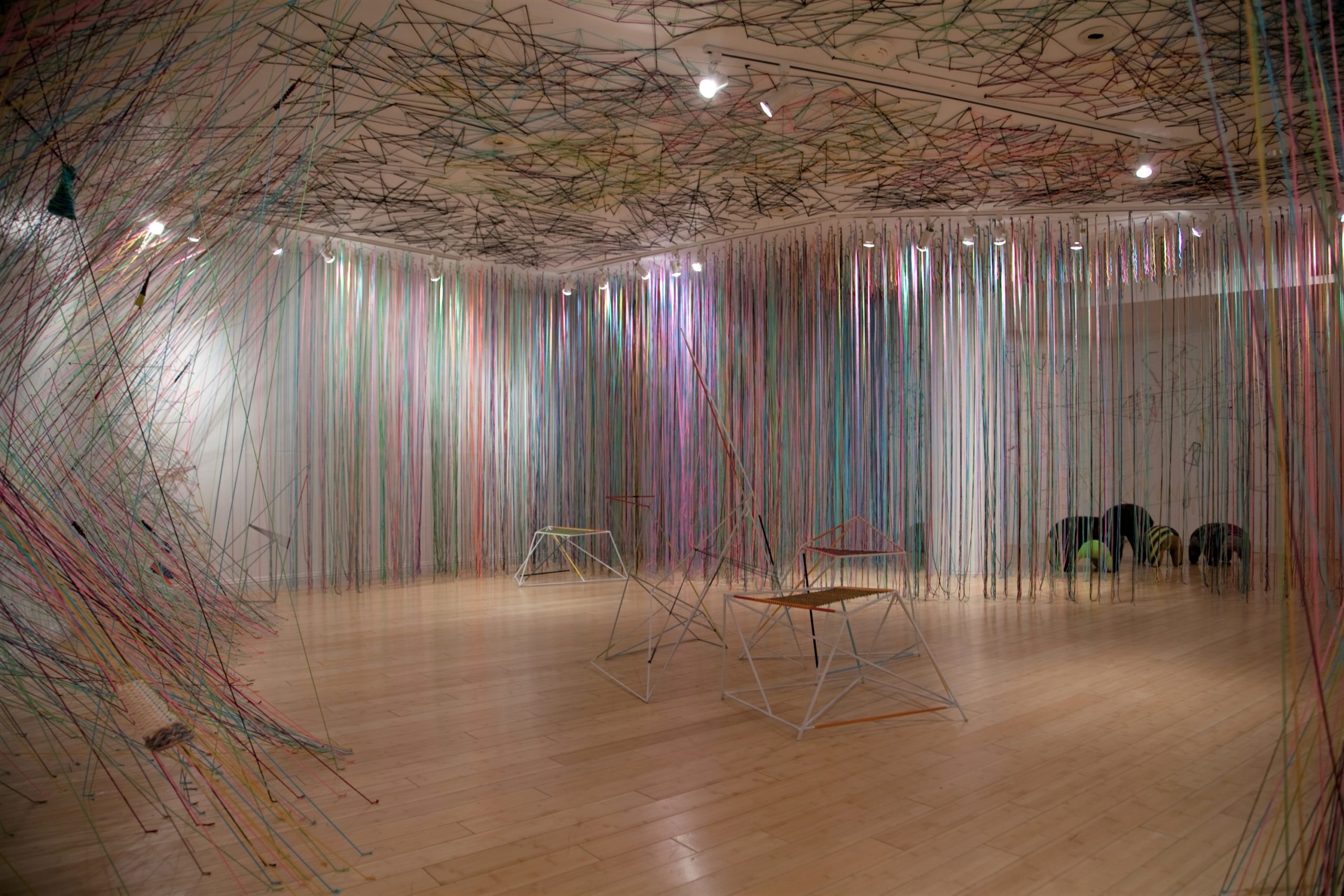 Crossing the Line: A Space by Tanya Aguiñiga, installation view, 2011.