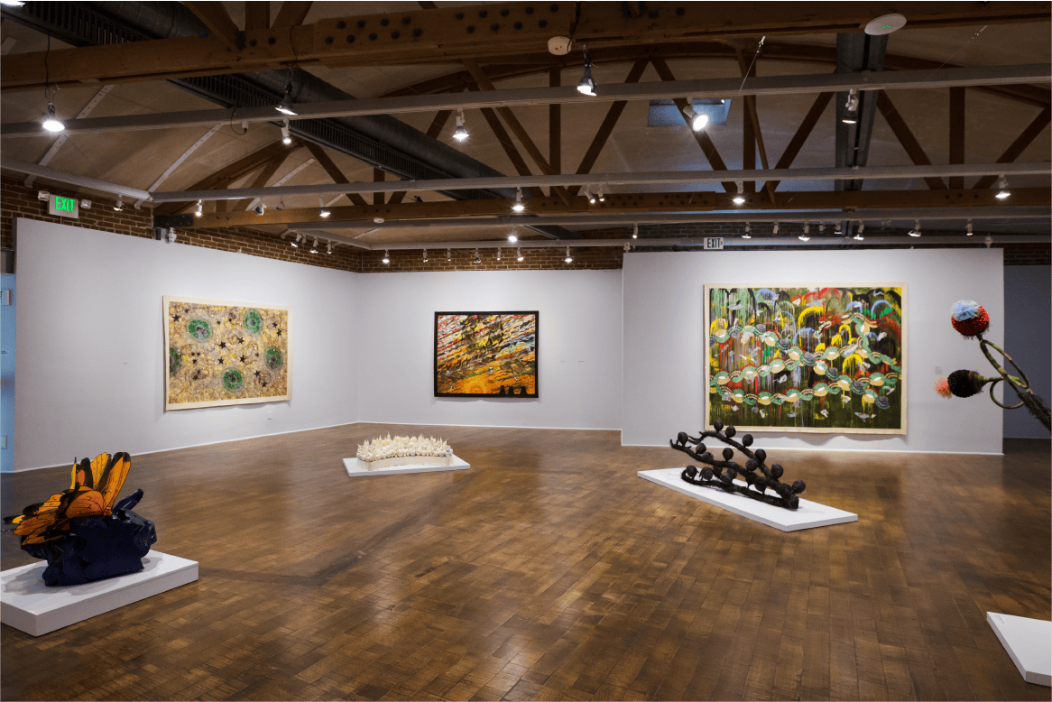 Merion Estes: Unnatural Disasters, installation view, 2018.