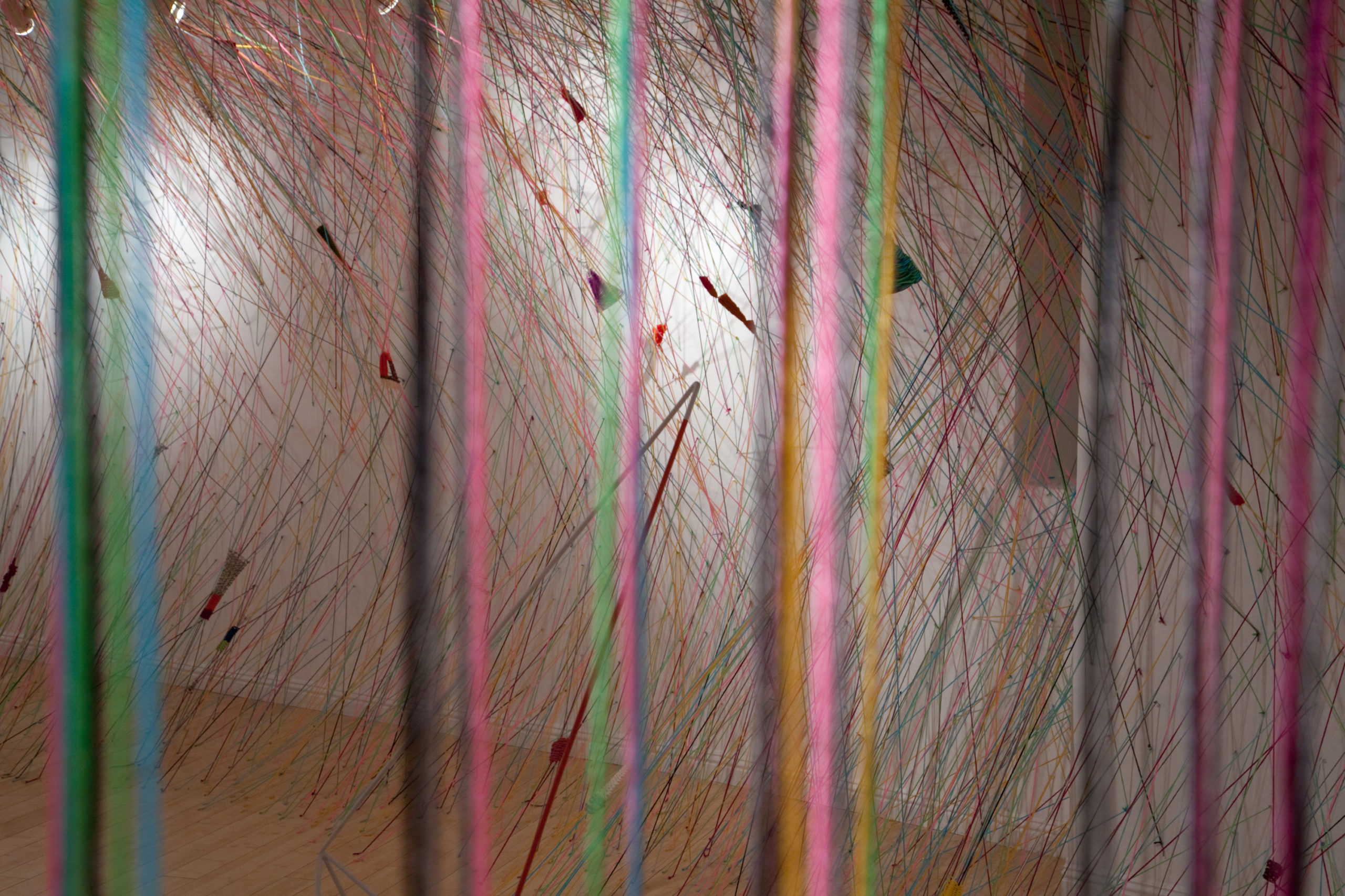 Crossing the Line: A Space by Tanya Aguiñiga, installation view, 2011.