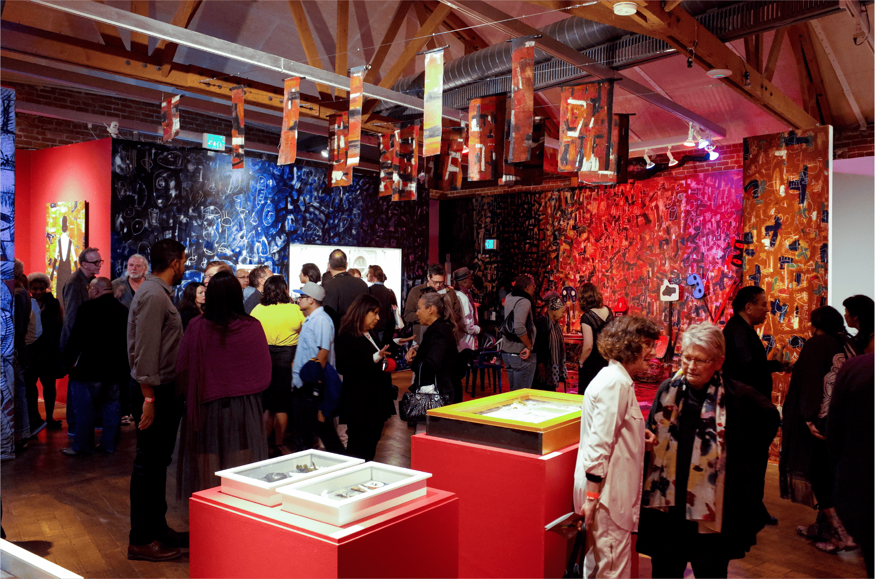 Gronk’s Theater of Paint, opening reception, 2016.