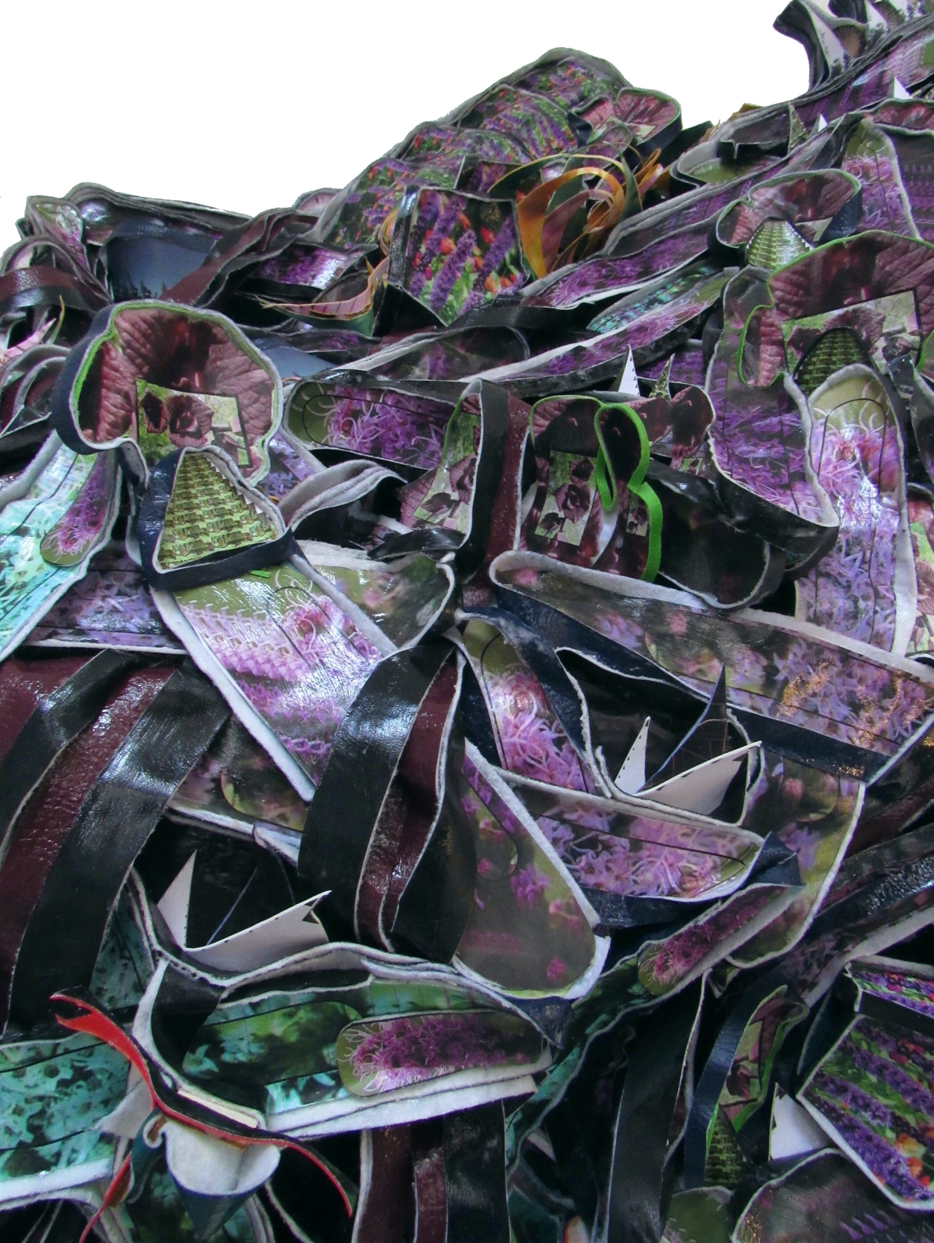 Alicia Piller, Psychological seeds overgrown. Wildflowers blaze a path (detail), Mixed media.